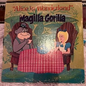 Vintage 70's "Alice in Wonderland" Starring Magilla Gorilla Vinyl Record